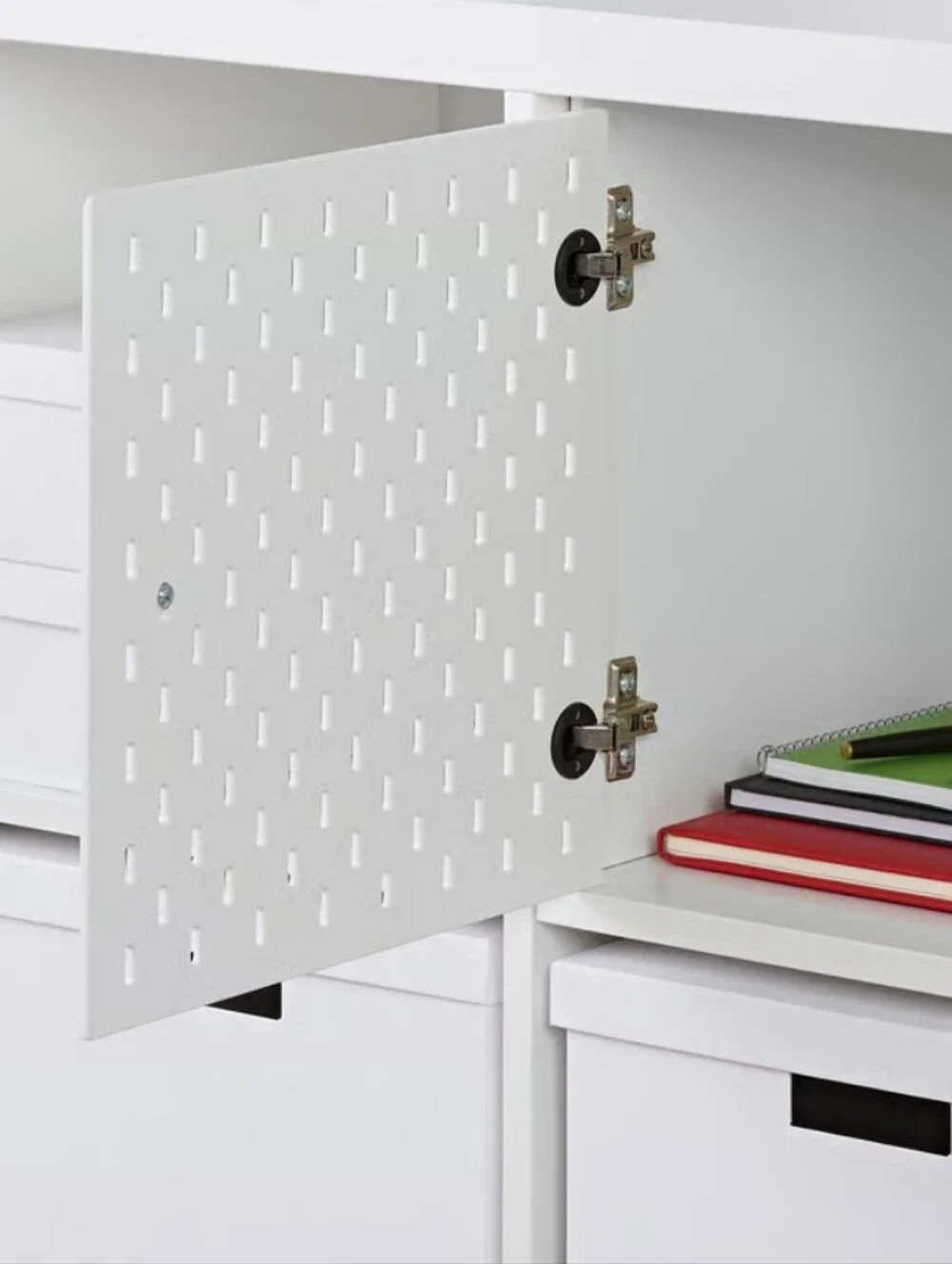 IKEA KALLAX White Decorative Pegboard Insert